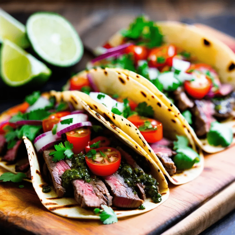 Chimichurri Steak Tacos