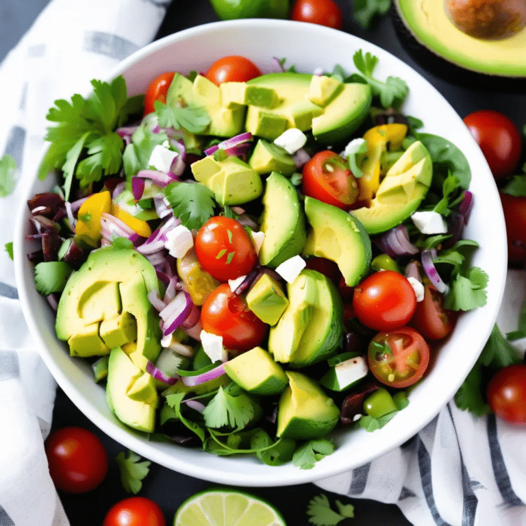 Chipotle Lime Avocado Salad