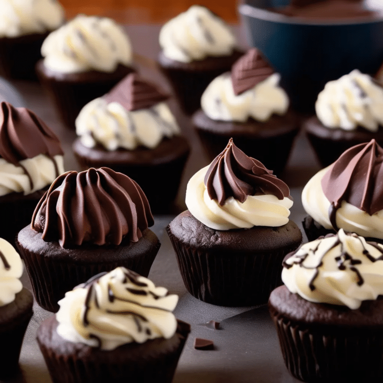 Chocolate-Bottom Mini-Cupcakes