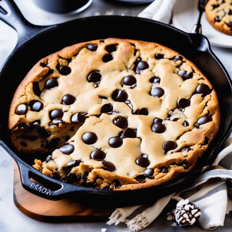 Chocolate Chip Skillet Cookie