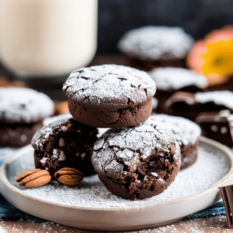 Chocolate Mexican Wedding Cakes