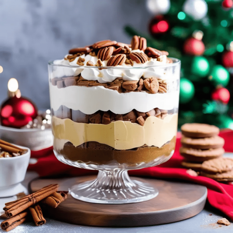 Christmas Gingerbread Trifle