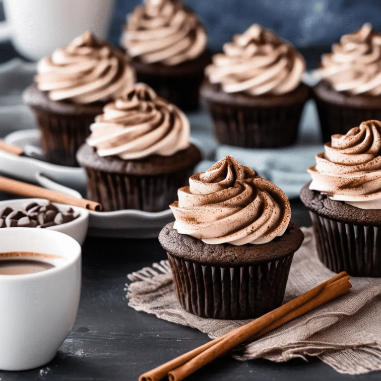 Cinnamon Mocha Cupcakes
