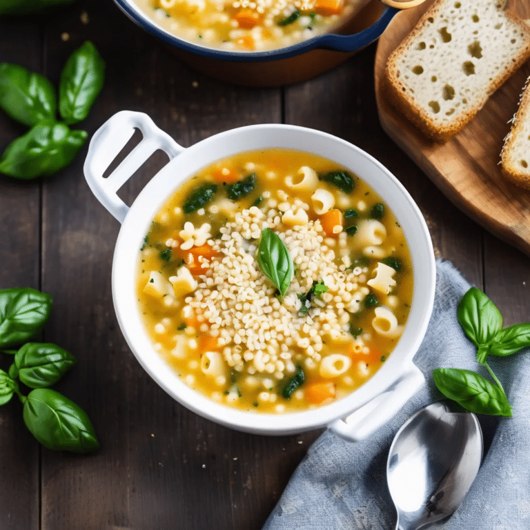 Classic Italian Pastina Soup