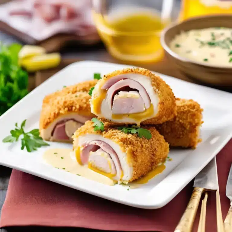 Cordon Bleu Rollups With Honey-Mustard Wine Sauce