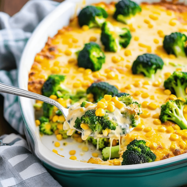 Corn State Broccoli Bake