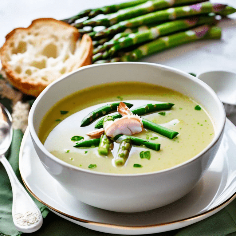 Crab And Asparagus Soup