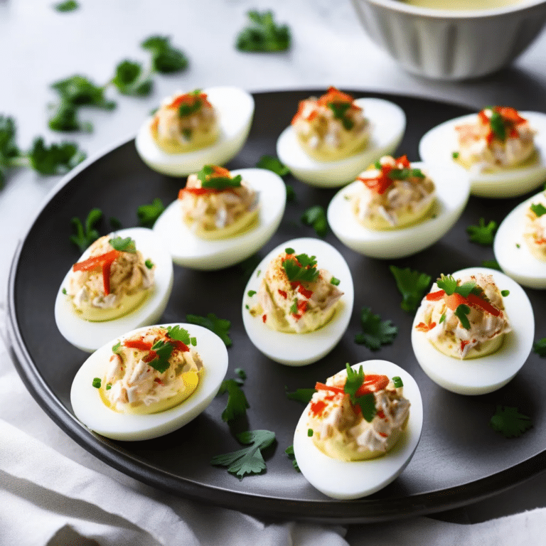 Crab Deviled Eggs