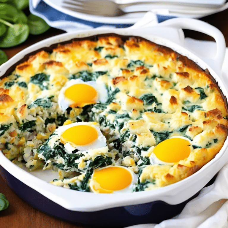 Crab-Spinach Egg Casserole