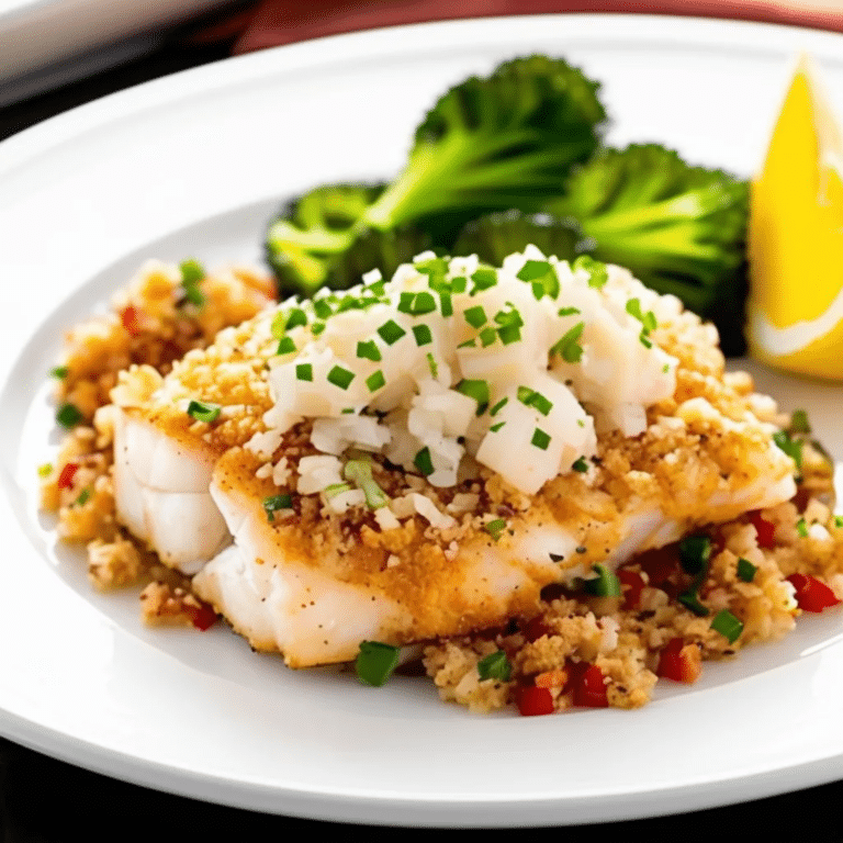 Crab-Topped Cod