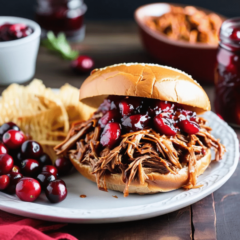 Cranberry BBQ Pulled Pork