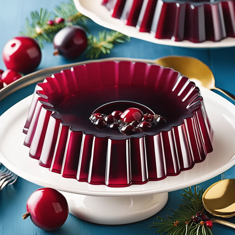 Cranberry Gelatin Mold