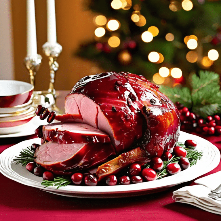 Cranberry Glazed Ham