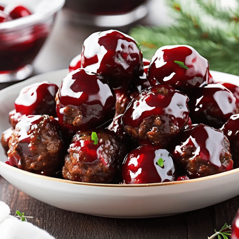 Cranberry Meatballs