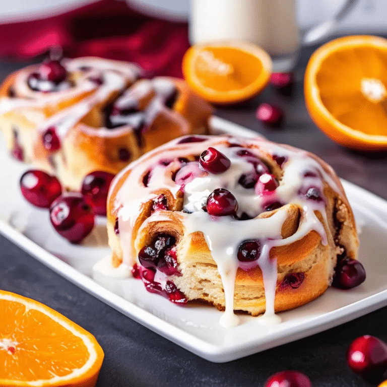 Cranberry Orange Cinnamon Rolls