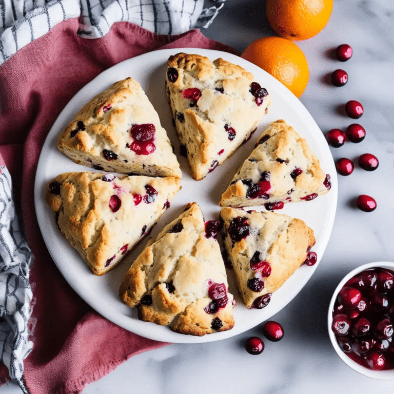 Cranberry Orange Scones
