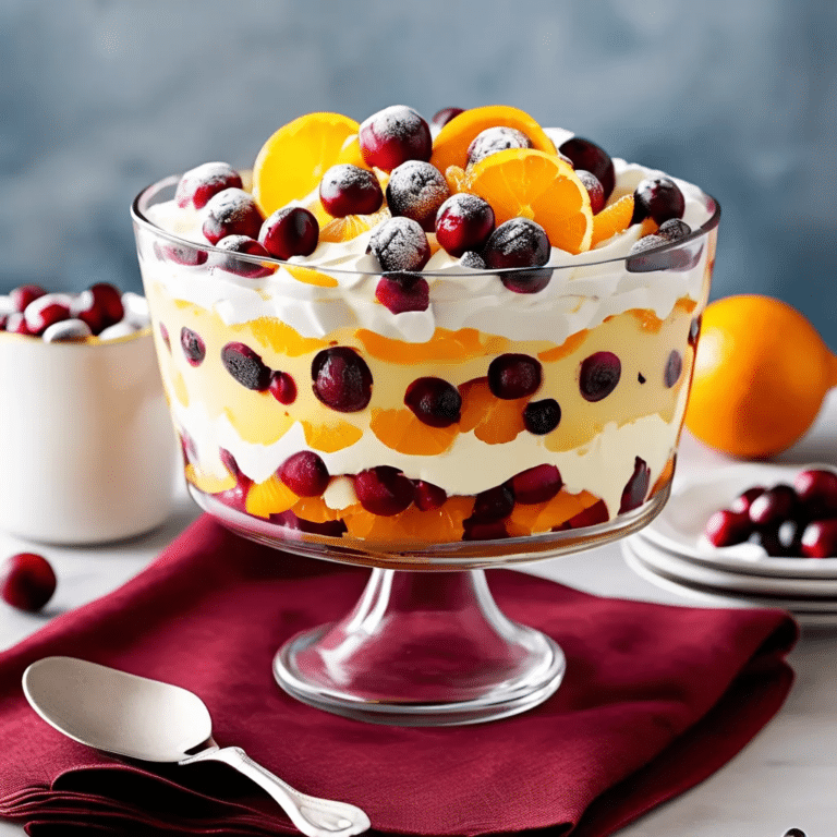 Cranberry-Orange Trifle