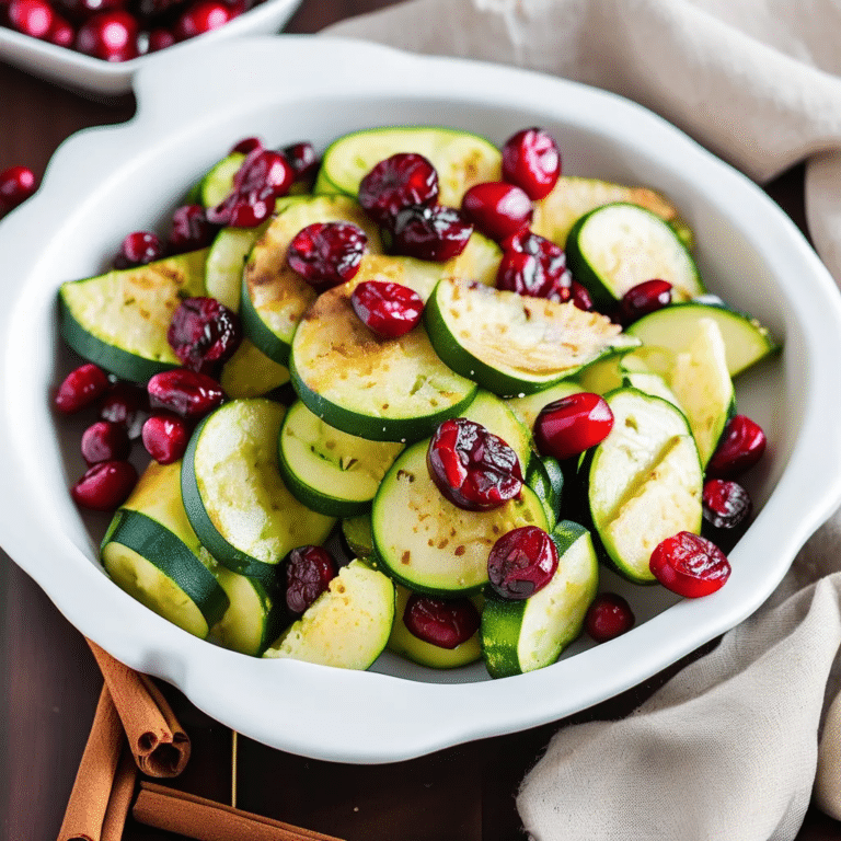 Cranberry Zucchini Wedges