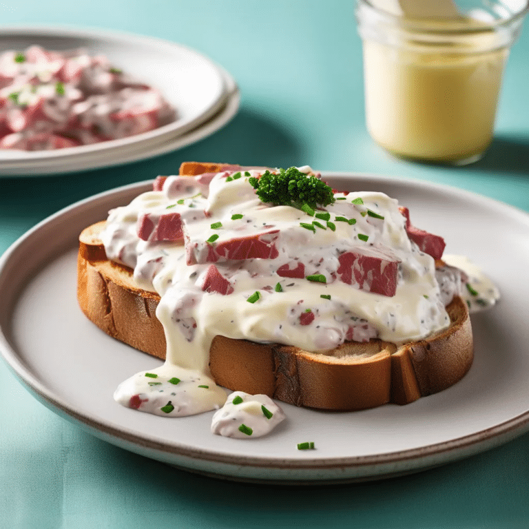 Creamed Chipped Beef On Toast