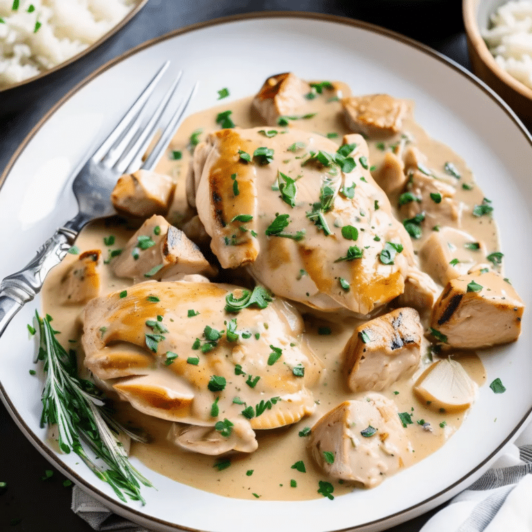 Creamy Braised Chicken