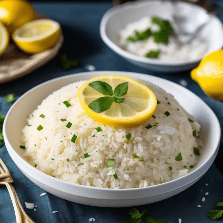 Creamy Lemon Rice