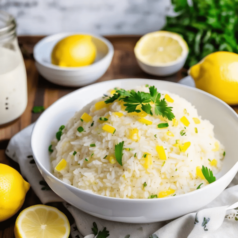 Creamy Lemon Rice