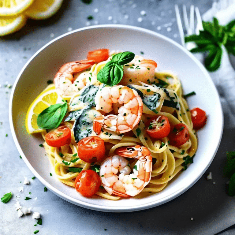 Creamy Lemon Shrimp Pasta