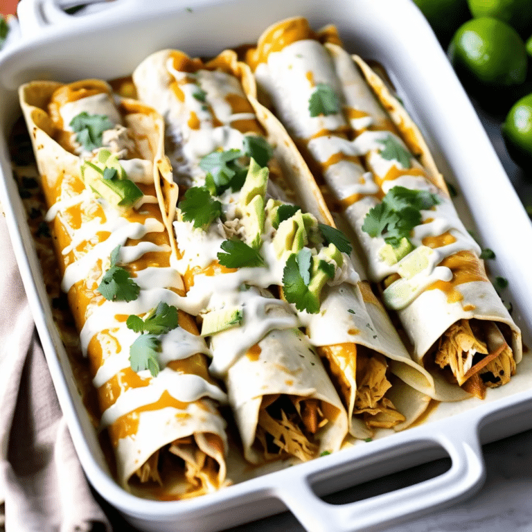 Creamy Mississippi Chicken Enchiladas