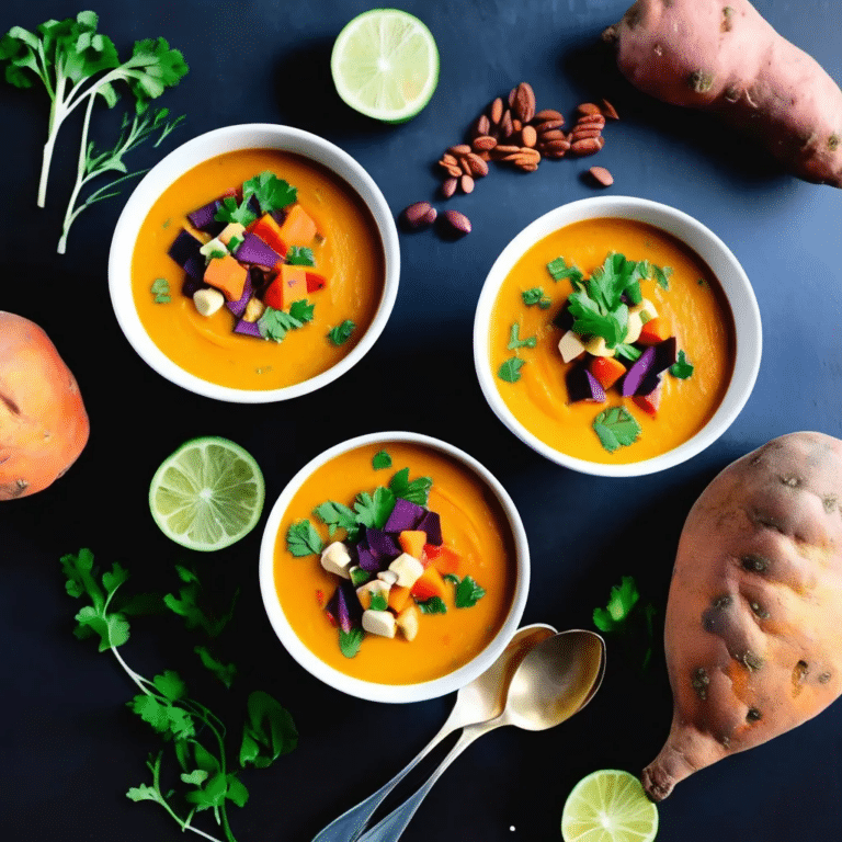 Creamy Sweet Potato and Veggie Soup