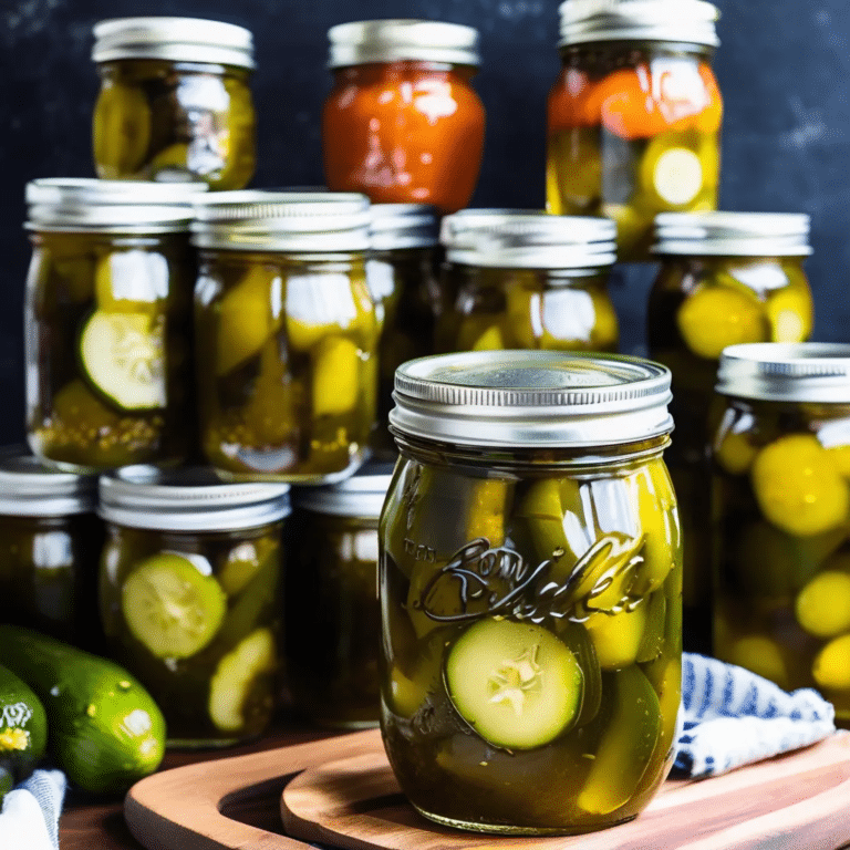 Crisp Sweet Pickles