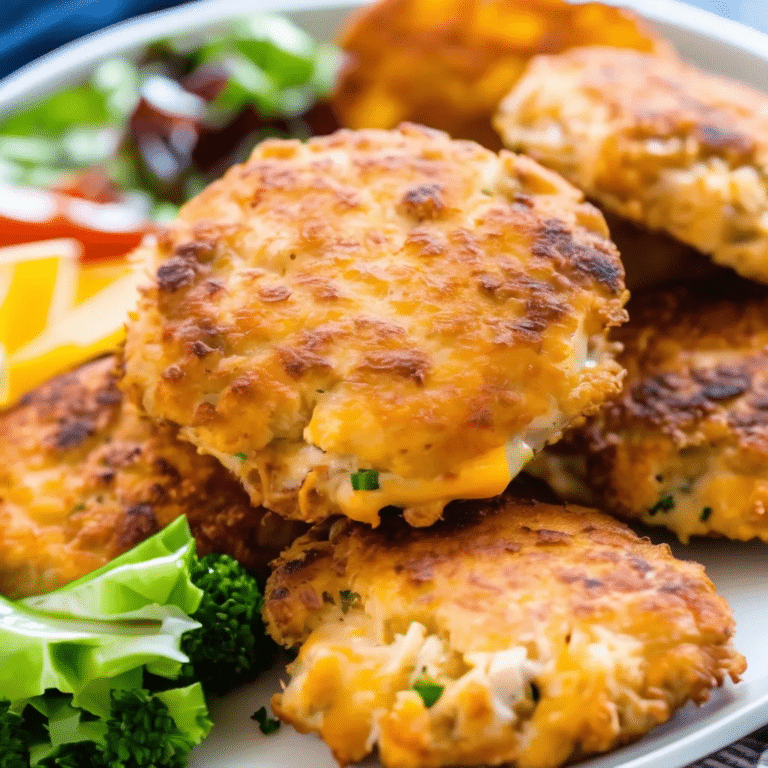 Crispy Cheesy Chicken Ranch Patties