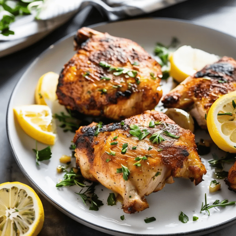 Crispy Garlic-Broiled Chicken Thighs