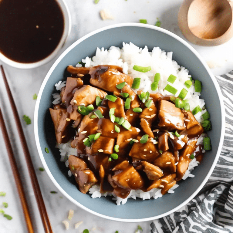 Crockpot Bourbon Chicken