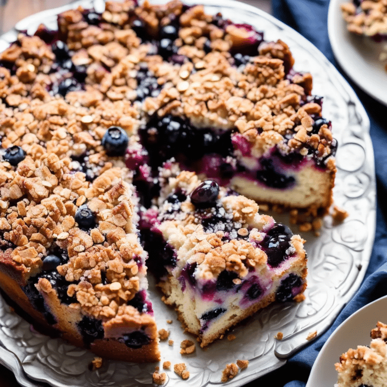 Crumb-Topped Blueberry Coffee Cake