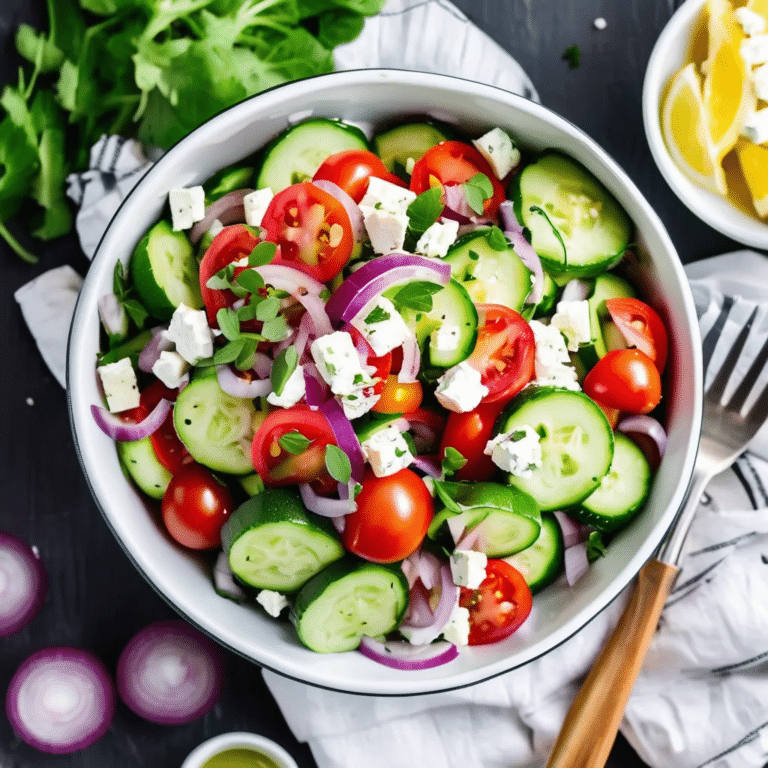 Cucumber Tomato Feta Salad