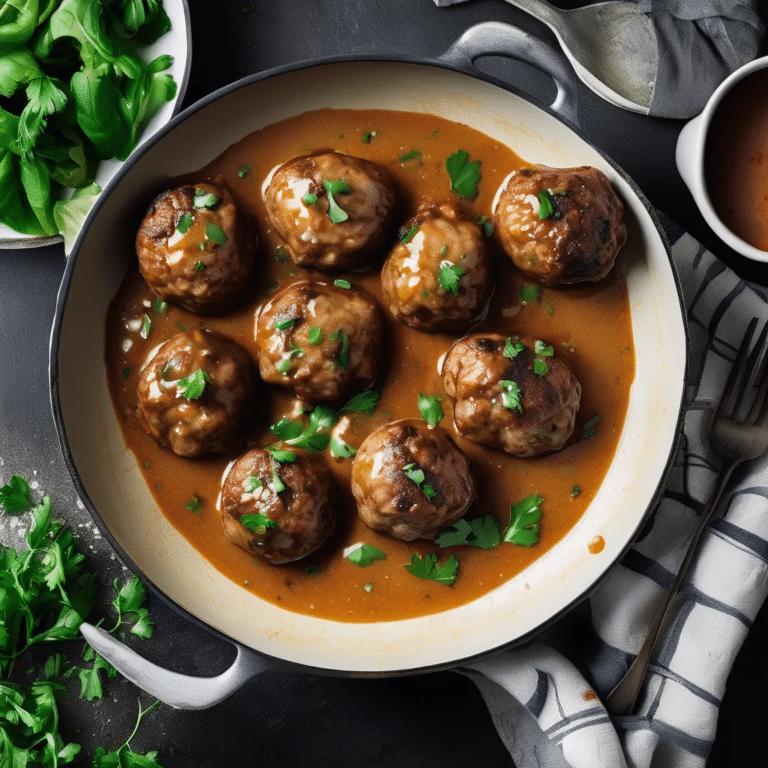 Danish Meatballs With Pan Gravy