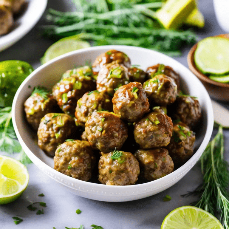 Dill Pickle Meatballs