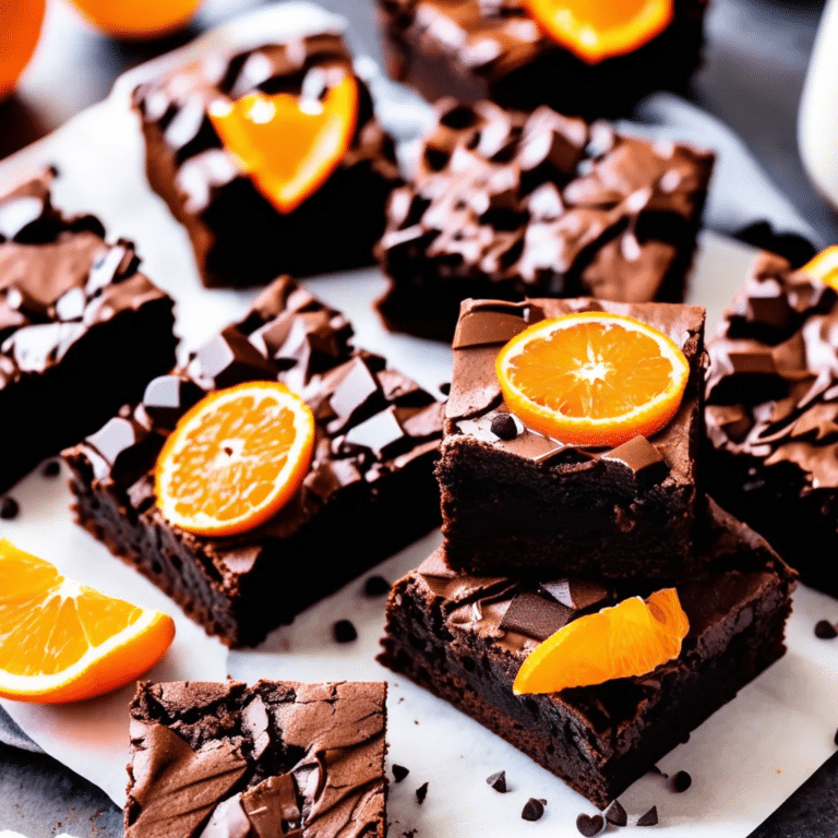 Double Chocolate Orange Brownies