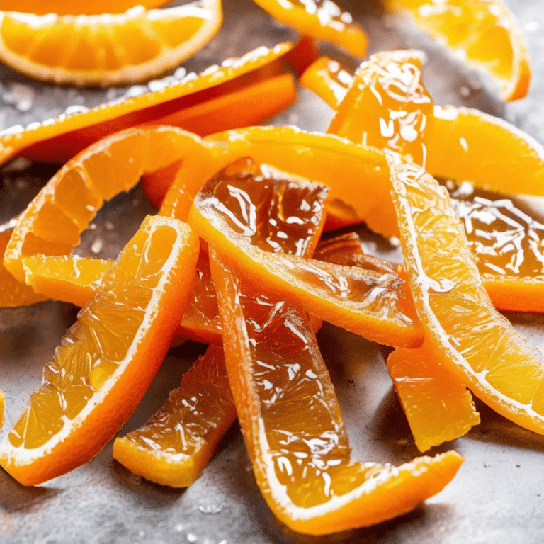 Easy Candied Orange Peel