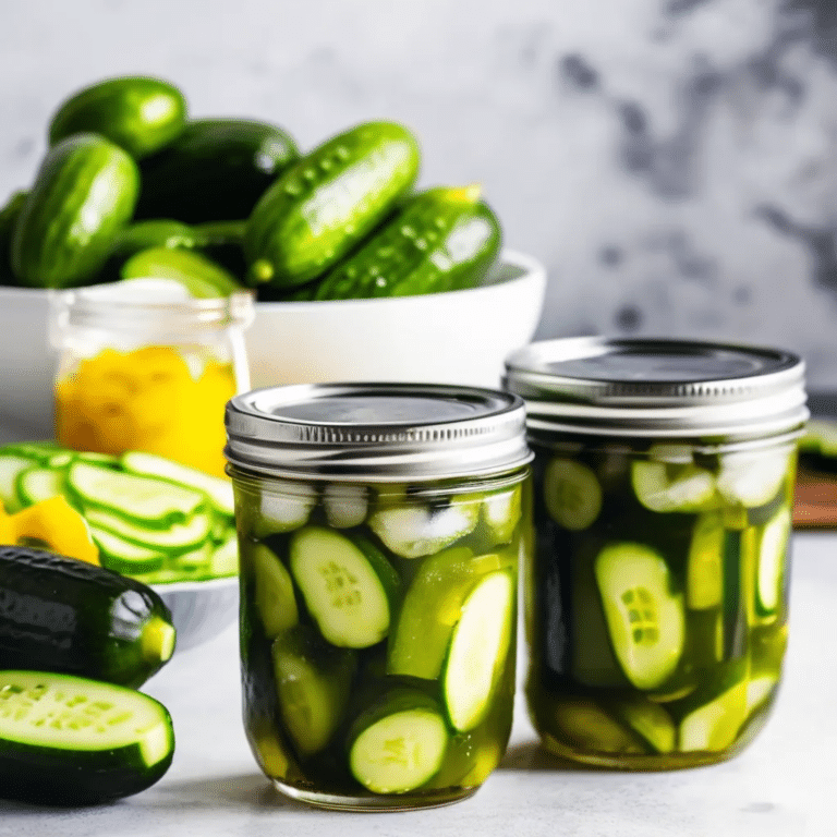 Easy Freezer Pickles