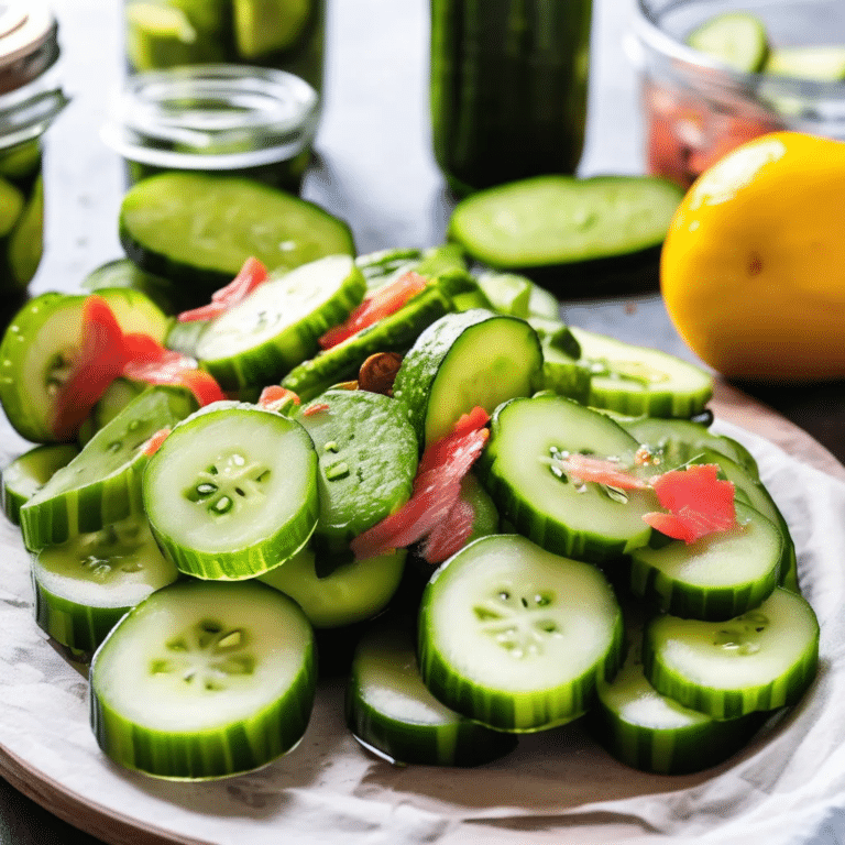 Easy Freezer Pickles