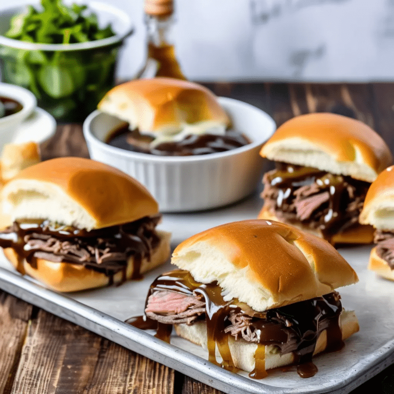 Easy French Dip Sliders
