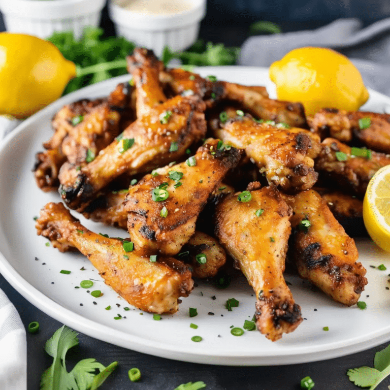 Easy Lemon Pepper Chicken Wings Recipe