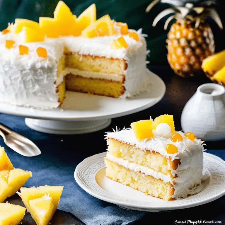 Easy Pineapple Coconut Cake