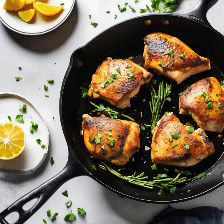 Easy Skillet Chicken Thighs