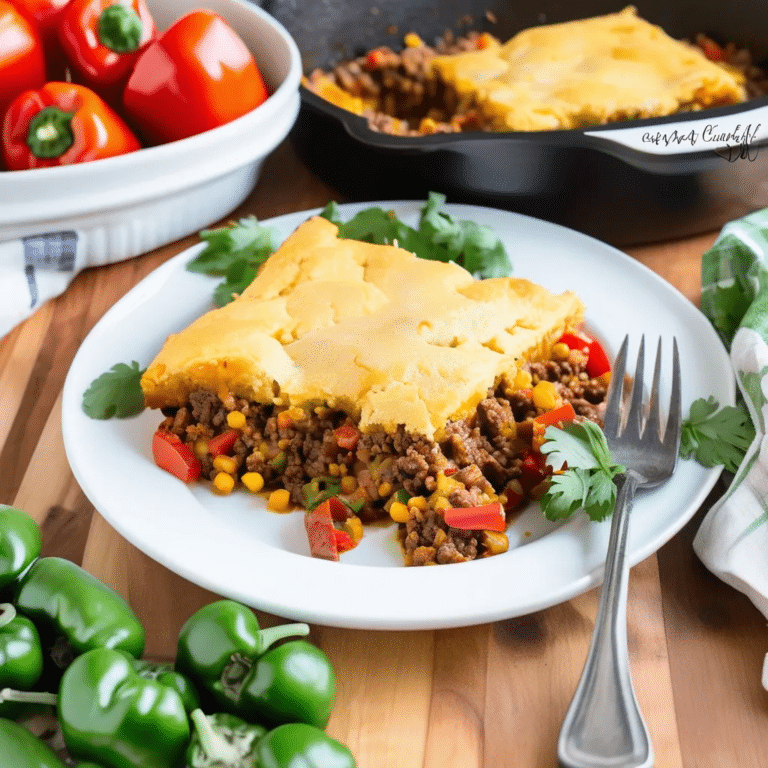 Easy Tamale Pie With Peppers