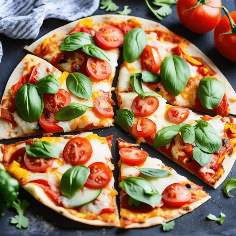 Easy Tortilla Pizza