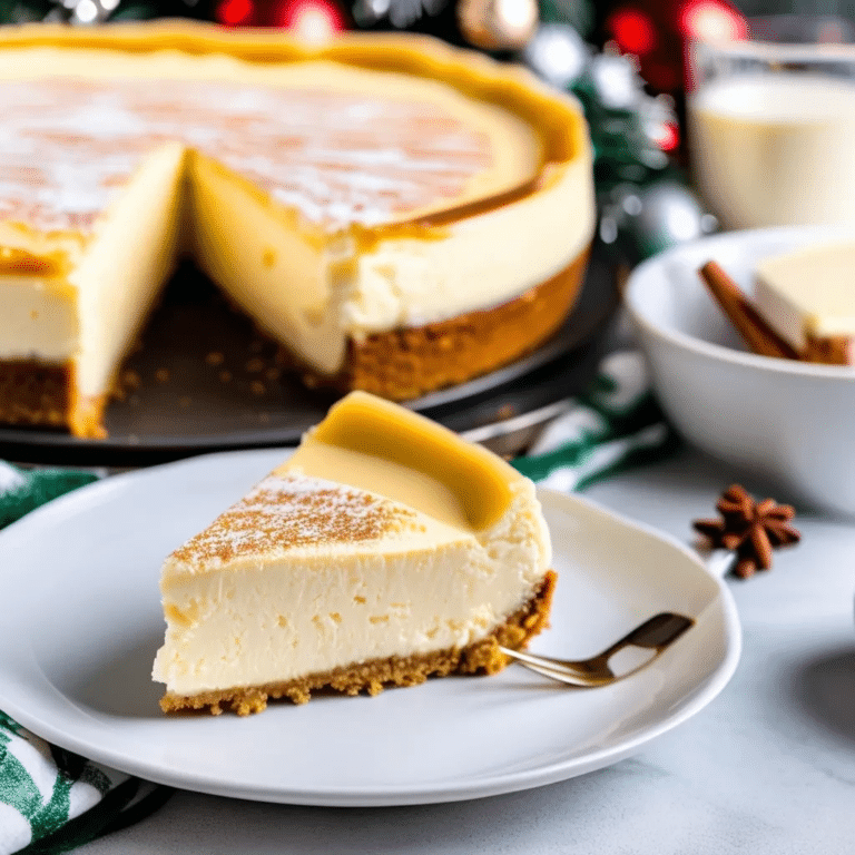 Eggnog Cheesecake
