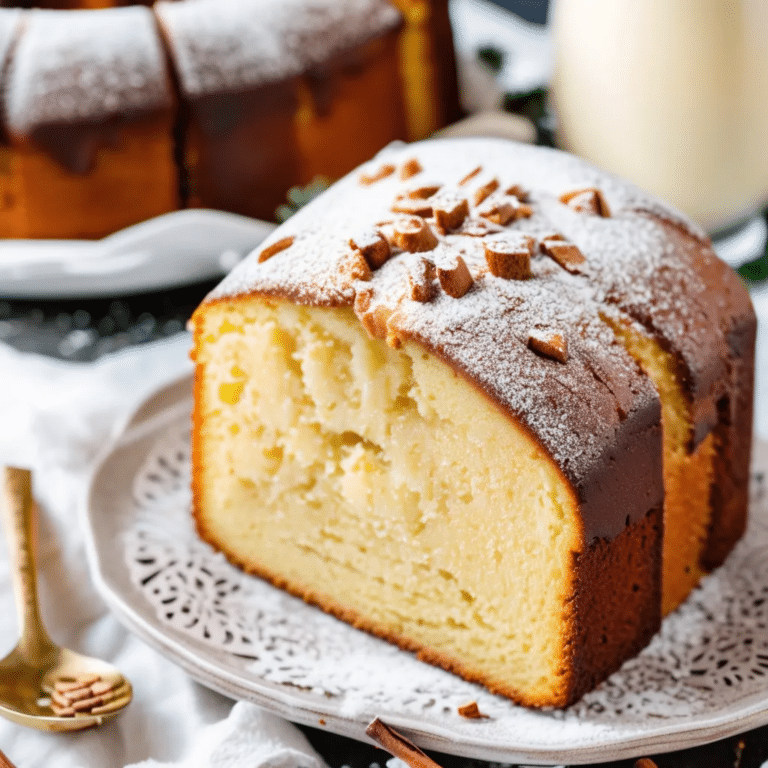 Eggnog Pound Cake