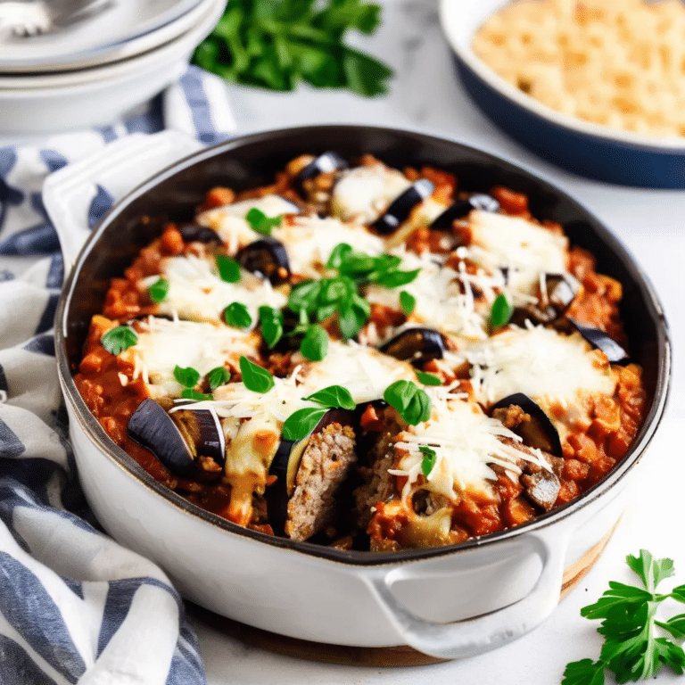 Eggplant Sausage Casserole